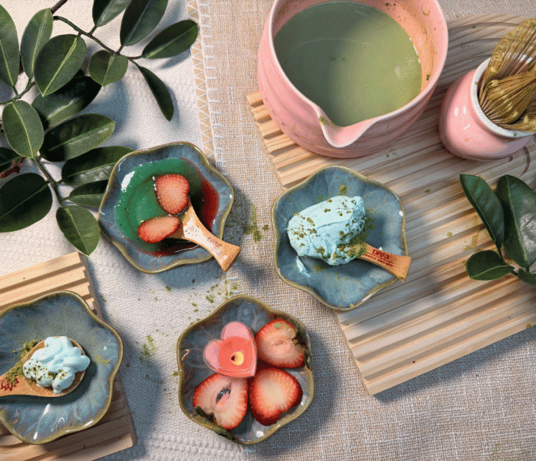 Strawberry Matcha Spa Pedicure